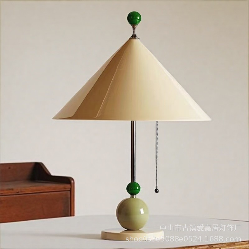 Creative and Fashionable Children's Room Table Lamp Italian Personality Memphis Umbrella Dopamine Color Bedroom Bedside Table Lamp