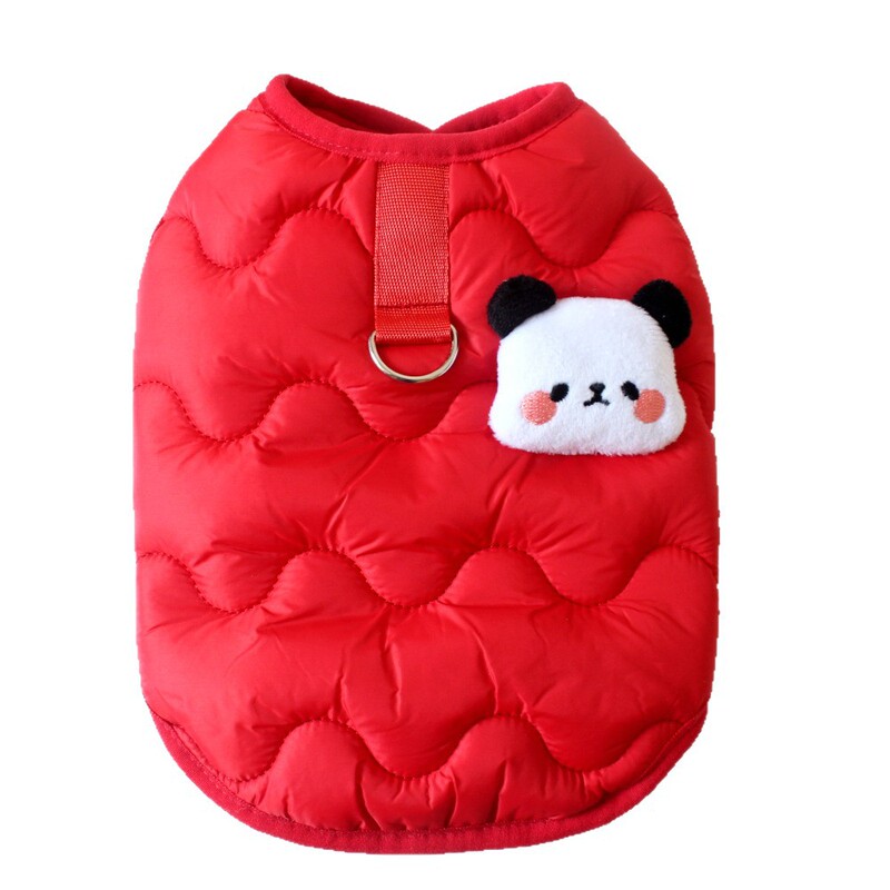 狗狗衣服宠物服装小型犬猫咪泰迪比熊秋冬装保暖加厚熊猫马甲背心|undefined