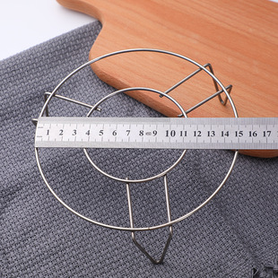 16 # Stainless Steel Steaming Rack Thickeneded Three-legged Pot Rack Round Insulation Rack Kitchen Storage Rack Wholesale