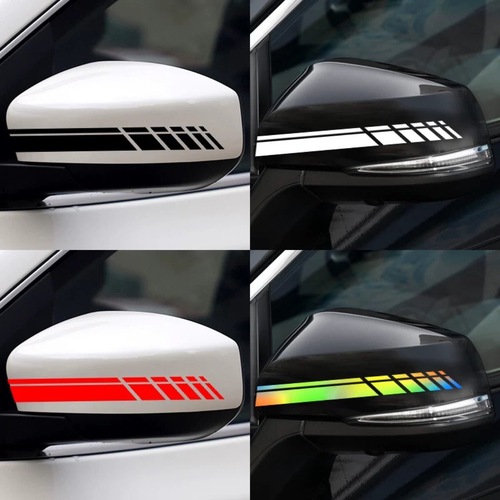 Car rearview mirror sticker modification decorative film personalized reflective scratch cover reflective mirror sticker creative car decal