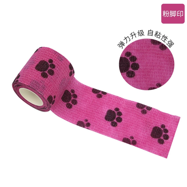 Fuchsia hands and feet prints