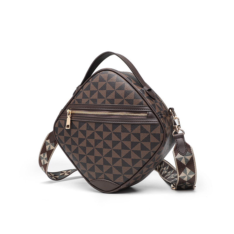 여성 가방 국경 유럽 및 미국 복고풍 사각형 상자 모양 어깨 핸드백 성격 패턴 대비 색상 휴대 전화 가방 여성