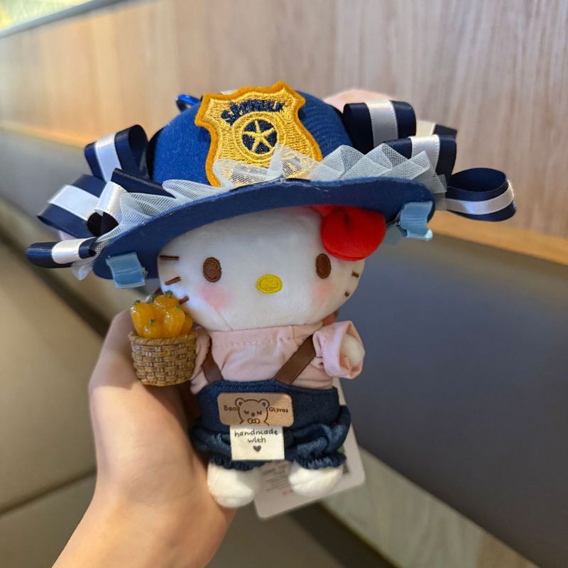 正版kt挂件HelloKitty三丽鸥毛绒公仔玩偶钥匙扣可爱包挂饰礼物|undefined