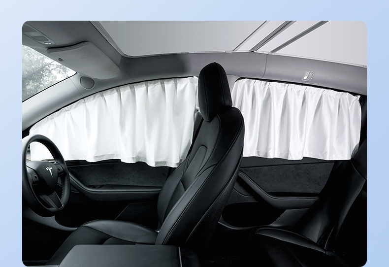 Suitable for Tesla Model 3/Y Sunshade, Sun Protection, Heat Insulation, Interior Modification Parts, Sun Visor, Special Car Accessories