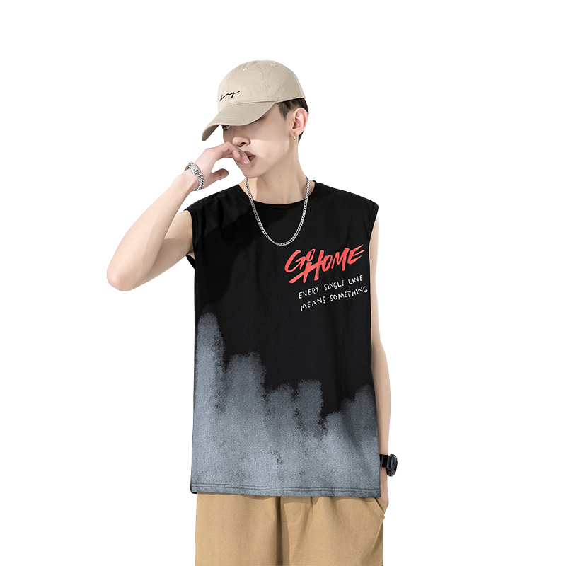 Top con spalle scoperte da uomo, maglietta estiva senza maniche, maglietta girocollo per ragazzi, sportiva e per il tempo libero, marchio alla moda da uomo_voghion.com