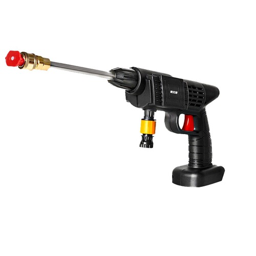 High-pressure lithium battery car wash gun, portable wireless car wash sprayer, full-charging car wash tool set