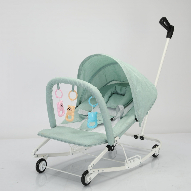 Baby Rocking Chair 0 to 2 Years Old, Foldableable and Washable Baby Soothing Chair Rocking Bed [Manufacturer] Free Shipping
