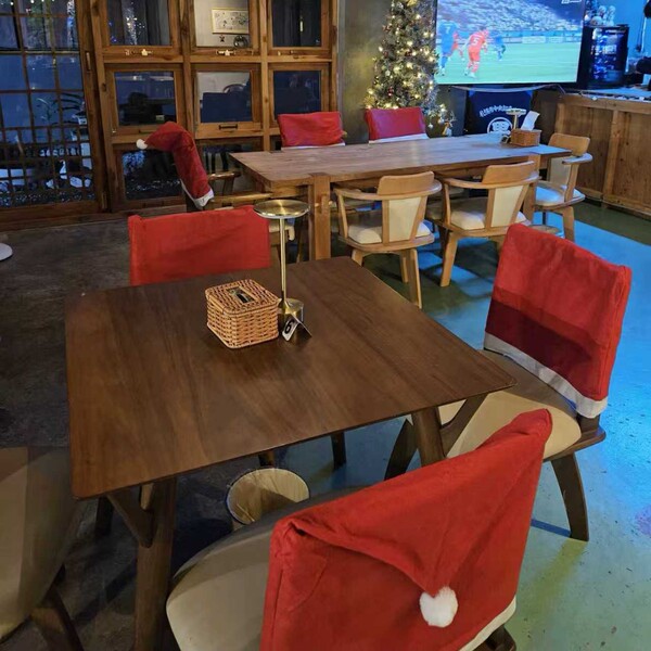 Christmas decoration Christmas chair set Christmas day supplies…
