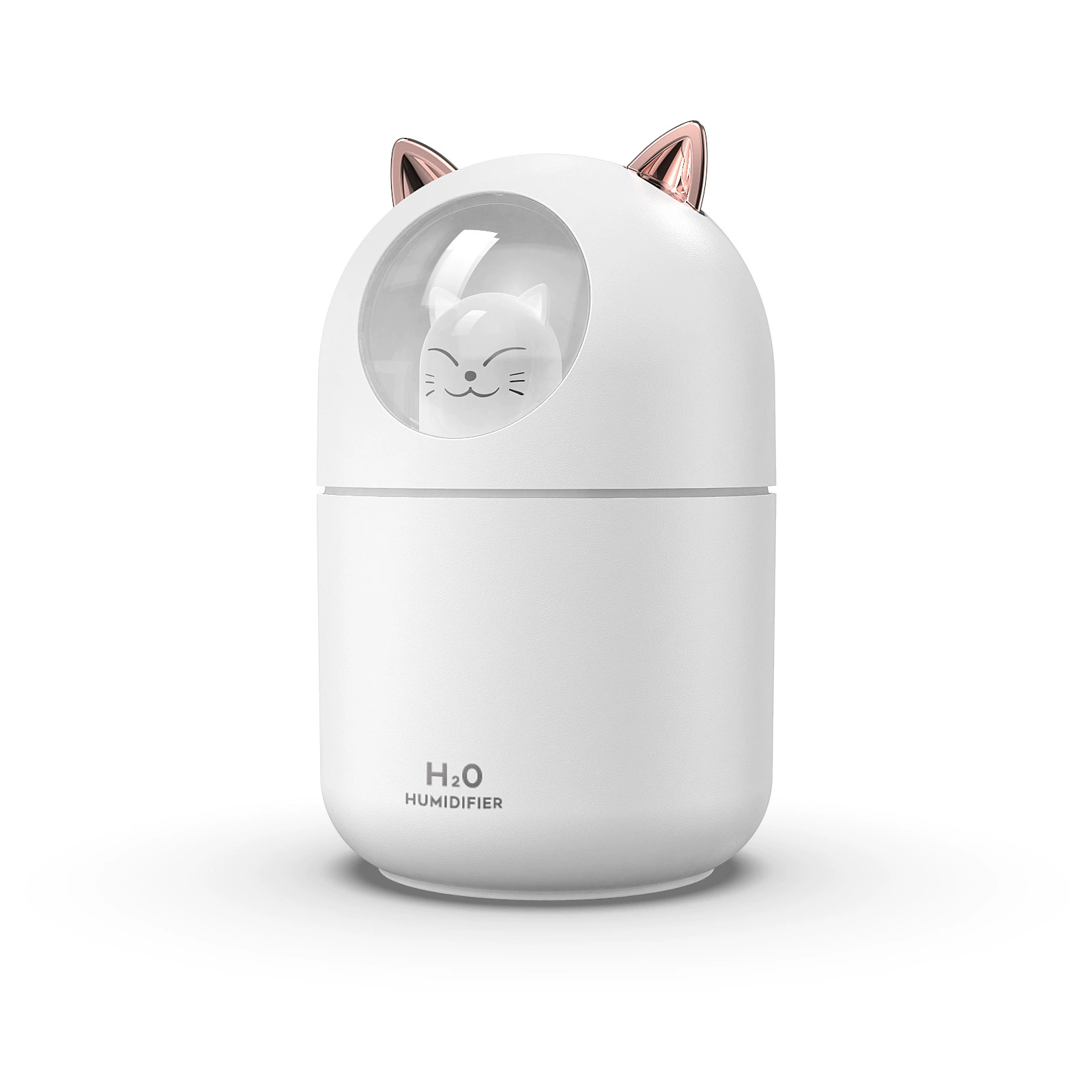 Мини-увлажнитель (Meng) 220–300 мл USB с зарядкой, бесшумный ночник, ароматерапия и распыление