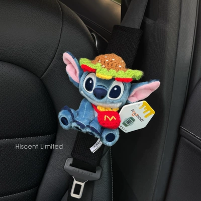 Sürətlər qutusu və əl tormozu başlıqları, Authentic Lilo and Stitch - shoulder-pads-34-black-linen-genuine-squatting-stitch-mcdonalds-hat-with-french-fries