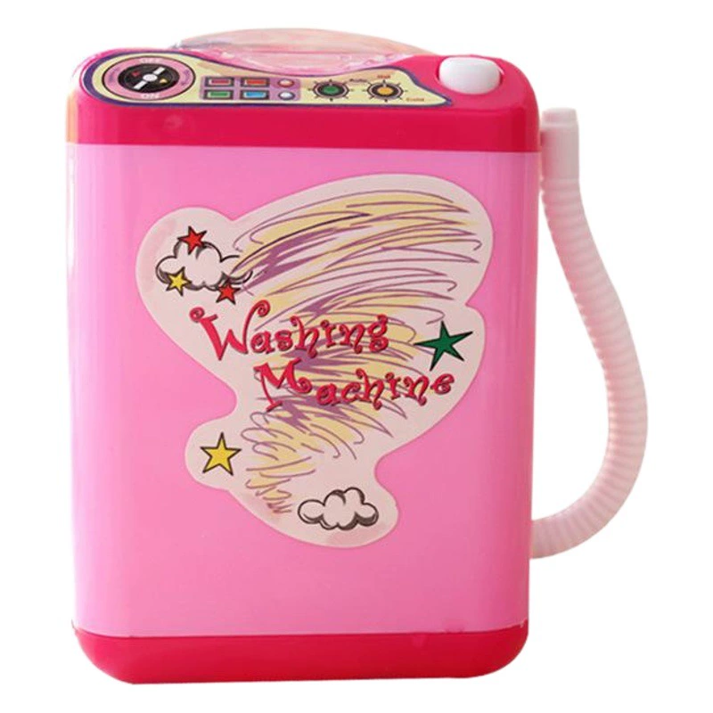 Встряхните звук пуховки для чистки машины Моделирование бытовой техники мини-стиральная машина игрушки играть в дом Электрические Дети трансграничные