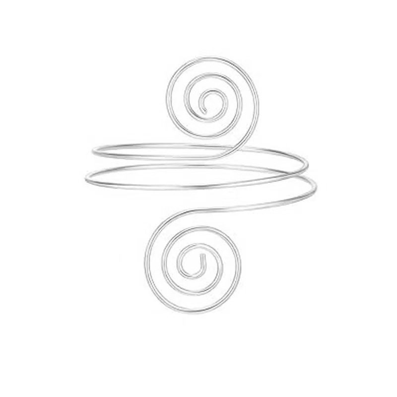 화이트 k 나선형 스타일