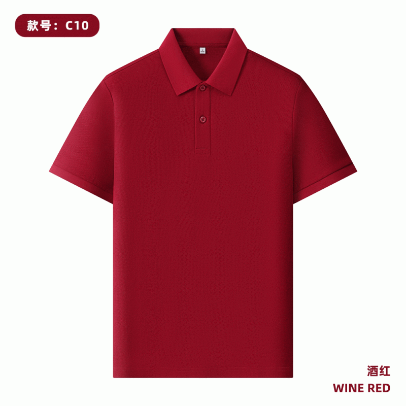 220g 40pcs 100% seda larga camisa de algodón polo personalizada logotipo publicidad camisa cultural impresión de ropa de trabajo