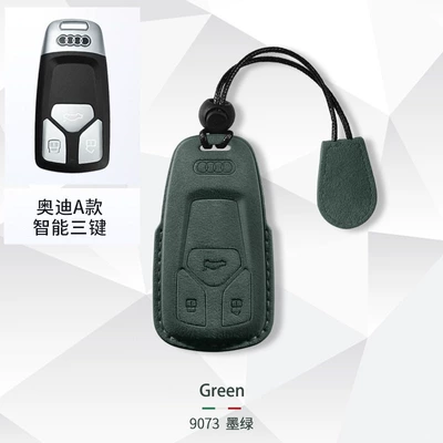 key cover A4L A3 A6L: Car key bag - audi-a-key-set-lanyard-dark-green