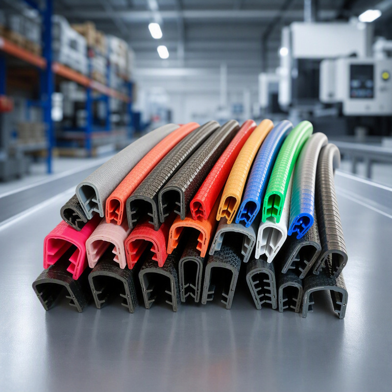 U-Shaped Skeleton Rubber Sealing Strip for Car Doors, Anti-Collision Decorative Strip, Equipment Glass Edge Protection, Anti-Cut Keel, Waterproof U-Shaped Skeleton Rubber Sealing Strip for Car Doors, Anti-Collision Decorative Strip, Equipment Glass Edge Protection, Anti-Cut Keel, Waterproof