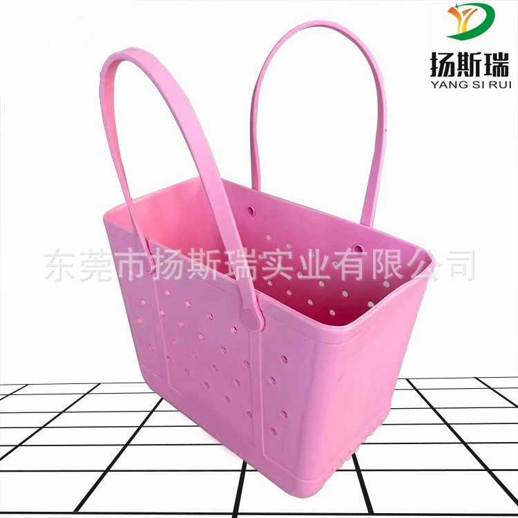 Пляжная сумка Dongdong Сумка для хранения Женская Европейская и американская новая пляжная сумка из ЭВА Корзина с принтом Сумка для домашних животных