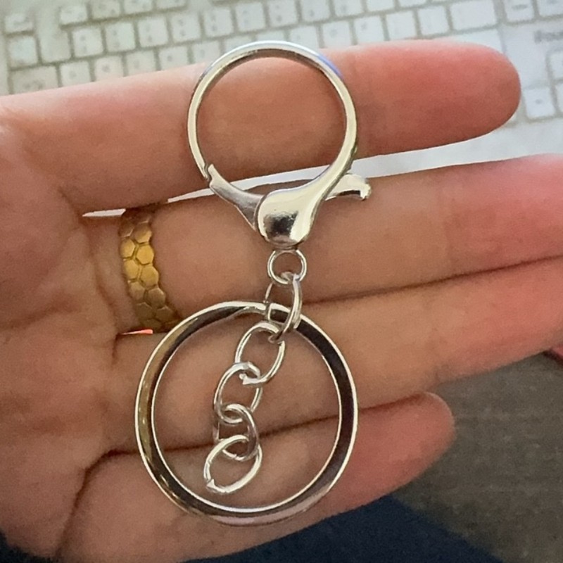 金属メッキのロブスターの鍵は腰の間の掛け物を掛けます。|undefined
