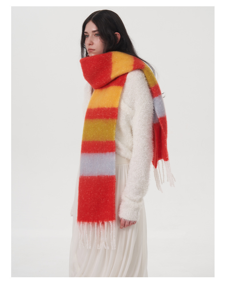 Sciarpa a quadri da donna - sciarpa morbida effetto cashmere_voghion.com