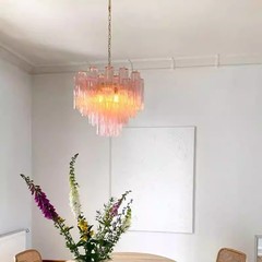 フランス中古客間シャンデリアカラー芸術軽贅沢ガラス後現代北欧レトロ寝室書斎食堂灯