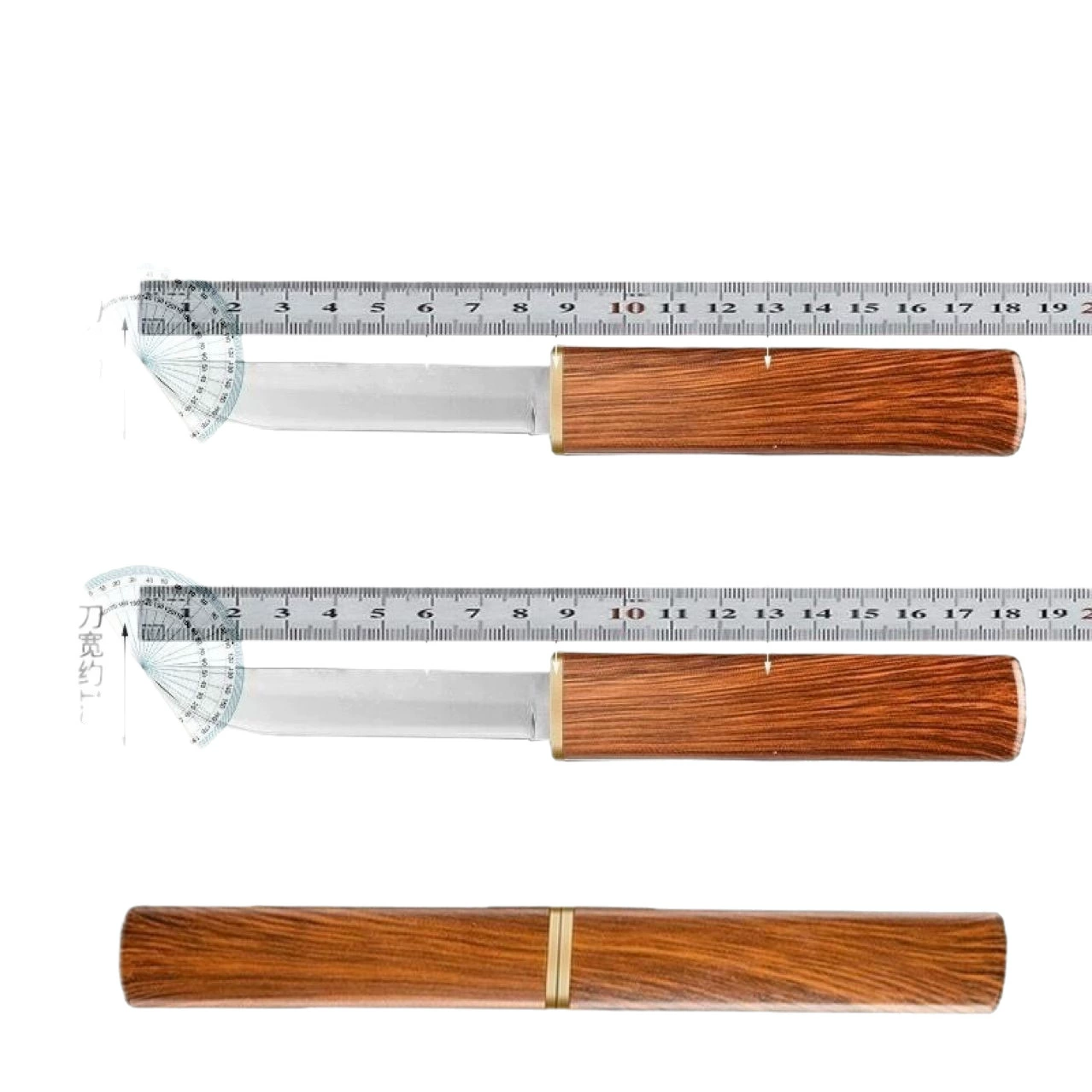 Cross-border dragon and phoenix double knife outdoor portable fruit knife household ultra-fast sharp multi-function double dragon knife mandarin duck double knife