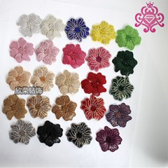 厂家直销新品DIY满钻彩色花朵配饰女士凉鞋鞋花烫钻立体小花饰品