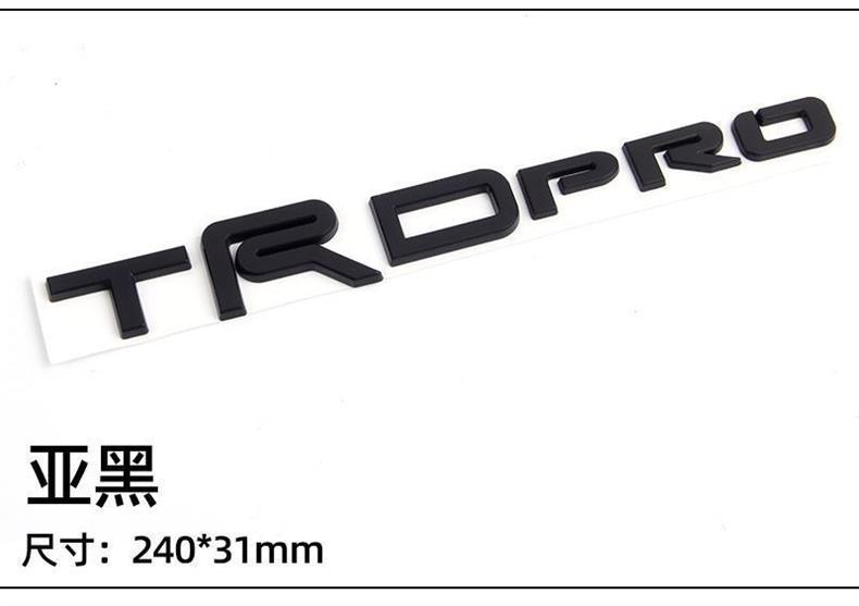 Suitable for Toyota Tundra TRDPRO car stickers, car emblems, rear tail signs, trunk lettering, decorative stickers, modification