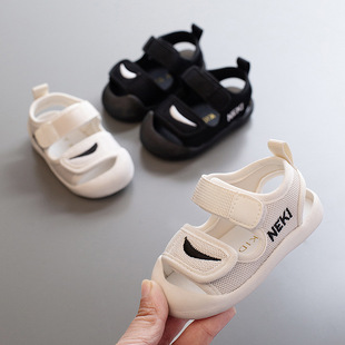 Baby toddler sandals summer 1-2-year-old male infant children soft bottom soft surface non-slip anti-kick non-slip heel female beach