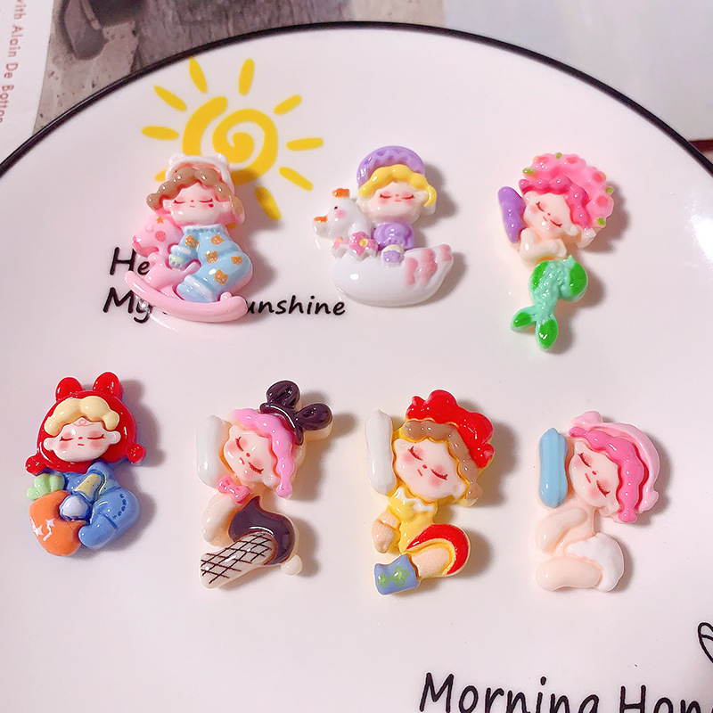 Nuevos accesorios de resina de piernas largas DIY crema adhesivo accesorios de joyería para el cabello caja de teléfono móvil botones de zapatos materiales hechos a mano al por mayor