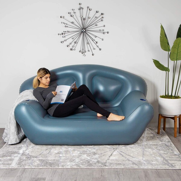Inflatable travel sofa PVC for double