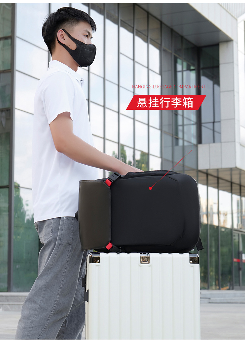 New business backpack, men's backpack, USB laptop bag, fashionable and trendy, light luxury business backpack undefined