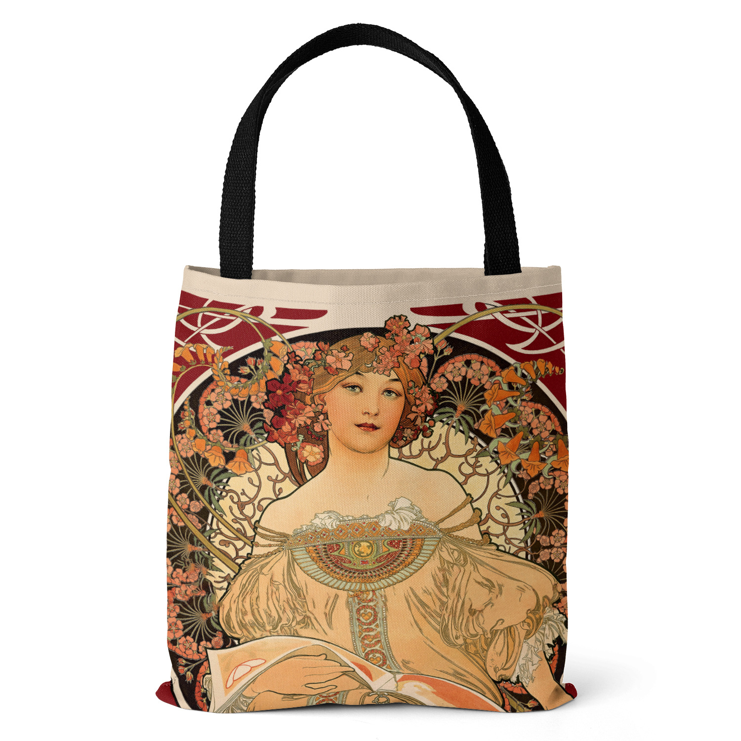 Unisex Vintage Style Portrait Canvas Shopping Bags display picture 2