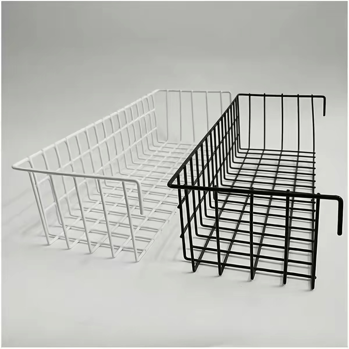 Cross-Border Amazon Grid Storage Basket Tray Storage Rack Supermarket Shelf Hanging Basket Supermarket Storage Photo Iron Art