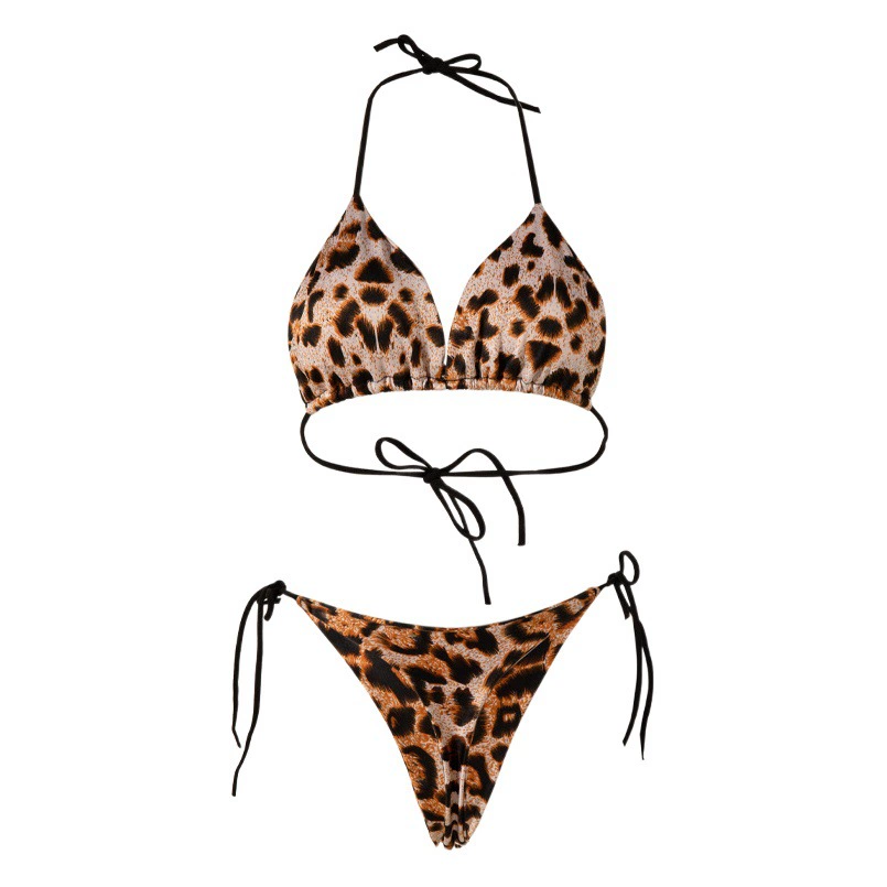 Внешняя торговля легкий купальник бикини сплошной цвет купальник ремешок сексуальный европейский и американский сплит купальник производители оптом