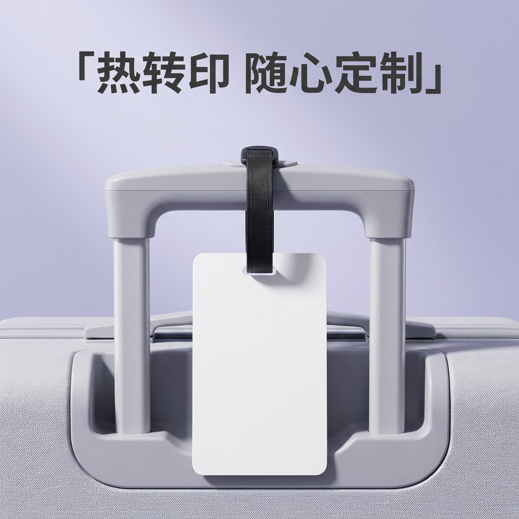 New Sublimation Pet Blank Luggage Tags, Heat Transfer Double-Sided Printing Keychain Tags, Shipping Tags, Consumables