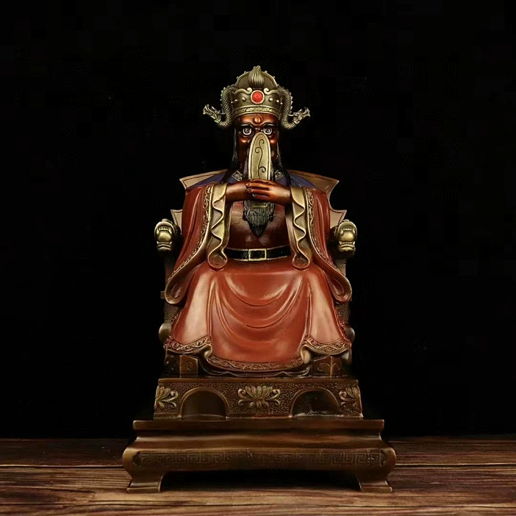 Домашняя бронзовая Лорд бронзовая статуя, Guangji Бог дракон-царь, бронзовая статуя, дракон пять дед статуя декоративная ornament gifts
