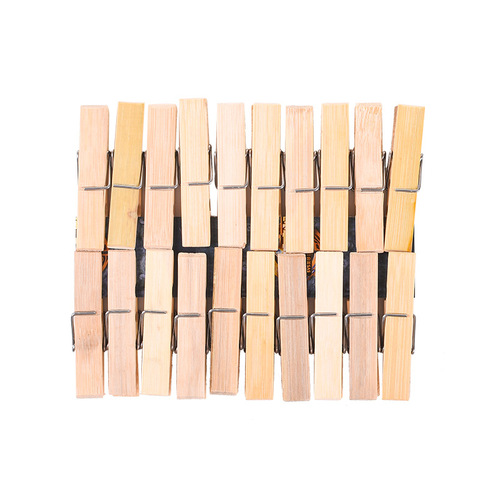 20 pieces of bamboo clips purchased from the binary store, multi-purpose clothespins, trouser clips, clothespins, bamboo clips