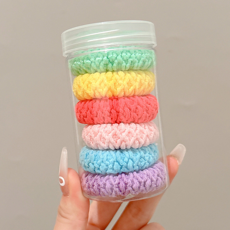 Cuerdas de cabello de cola de caballo de alta elasticidad, banda de goma duradera, anillo de cabello de mujer, 2025 nuevo toque de cabello de primavera y verano de alta gama