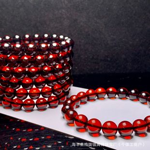 Natural Russian Blood Pepper Bracelet Jewelry Men's and Women's Bracelet Amber Beeswax Accessories Factory Direct Wholesale Live Supply