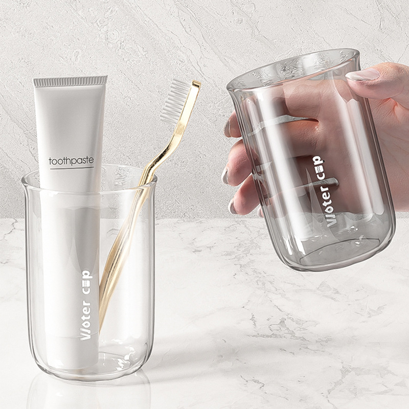 Taza de enjuague casero baño baño taza de cepillo de dientes adorable alumno de dientes cepillo de dientes pareja de niños taza de lavado