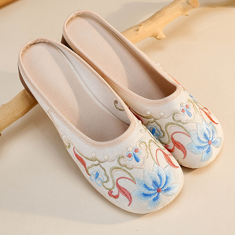 Retro trend comfortable ethnic slippers Chinese style