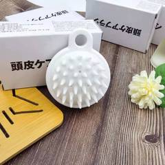 Soft-toothed scalp comb and scalp massage brush for shampooing hair