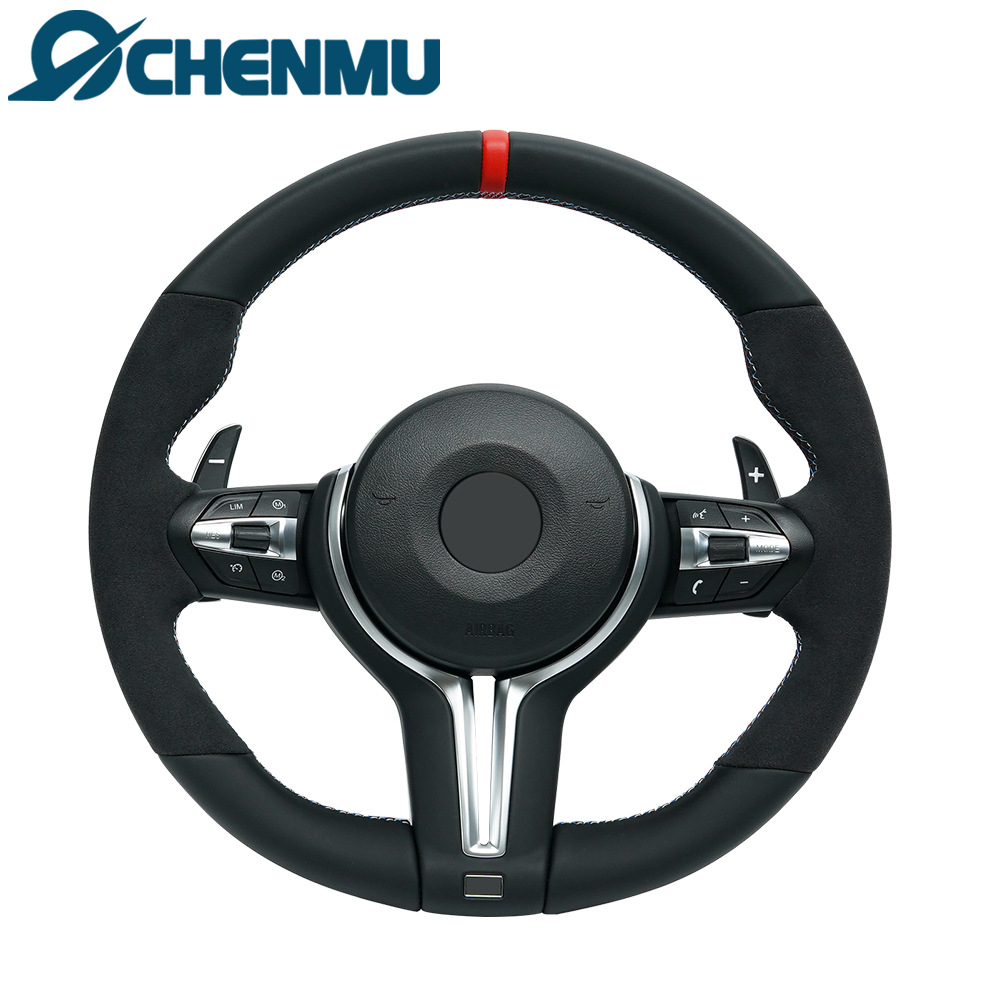 BMW – Modified MP Red Steering wheel - m5-red-label-suede