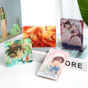 Thickened Quicksand Acrylic Mahjong Customized Support Star Peripheral Stand DIY Cartoon Small Pendant Ornaments Customized
