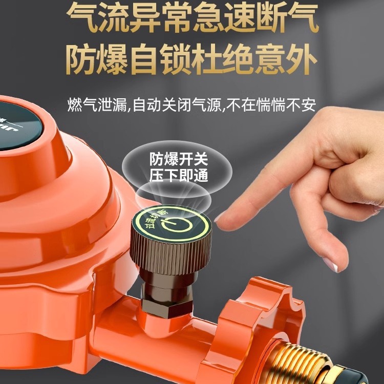 National Standard Liquefied Gas Pressure Reducing Valve Gas Tank Explosion-Proof Gas Tank Special Anti-Leak Self-Closing Valve Safe and Leak-Proof
