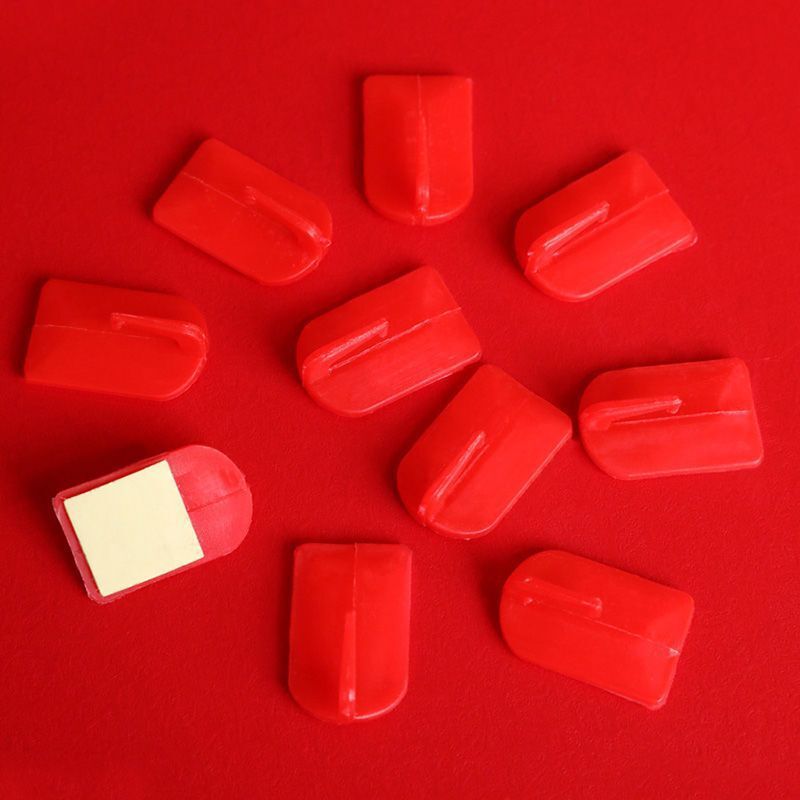 Wedding Red Hook Spring Festival Festive Fu Character Decoration Hook Punch-free Strong Adhesive Hook Adhesive Door Hook