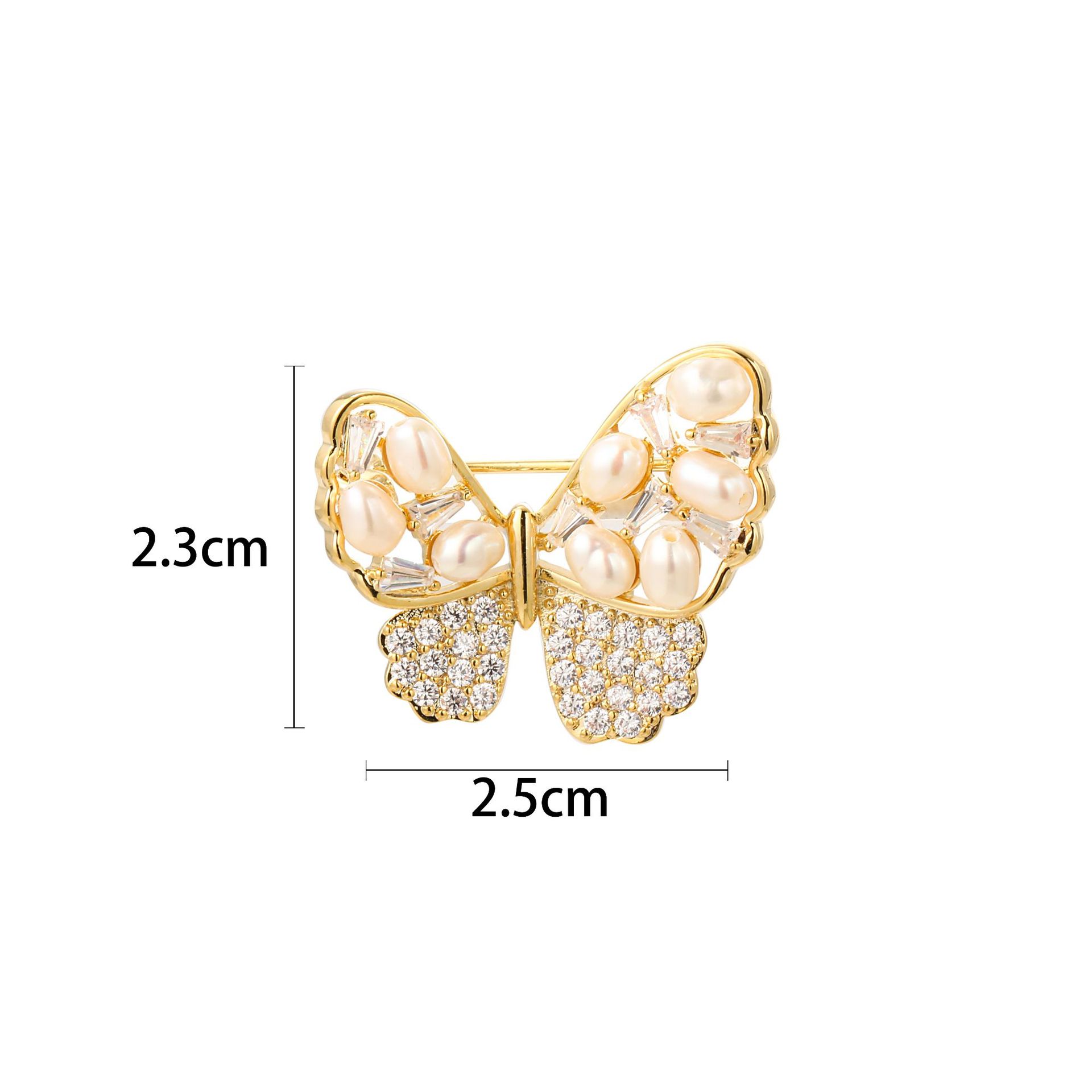 Elegant Butterfly Copper Women's Brooches display picture 9