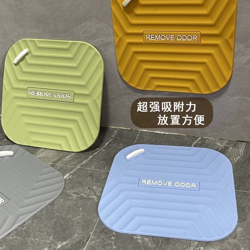 Силиконовый коврик для дезодорации сливного отверстия в полу, артефакт для дезодорации унитаза, дезодорирующая крышка для ванной комнаты, дезодорирующая крышка для канализации, крышка для защиты от насекомых.