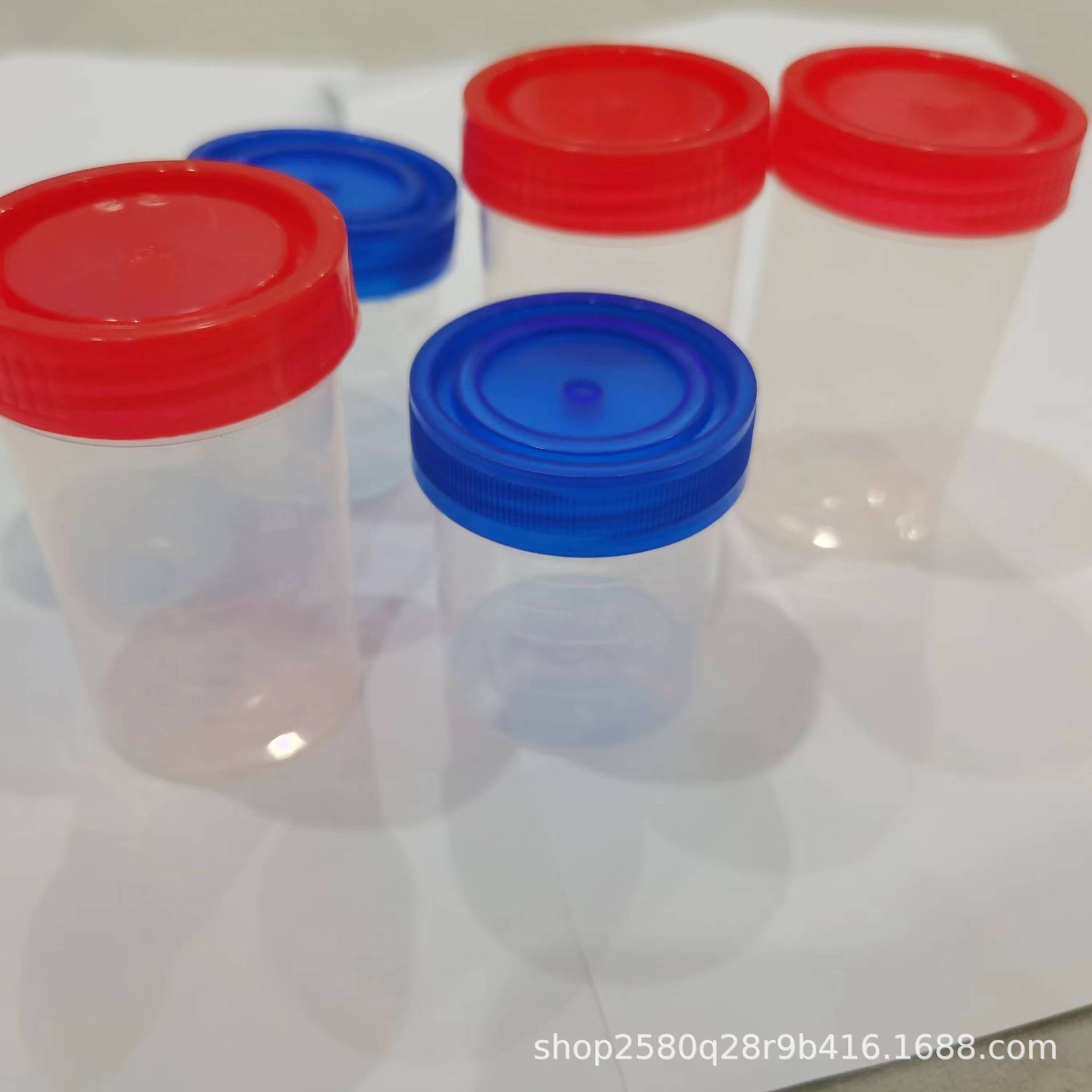 40ml/60ml螺旋盖尿杯/痰杯/大便杯 PP塑料带刻度 尿检采样/取样