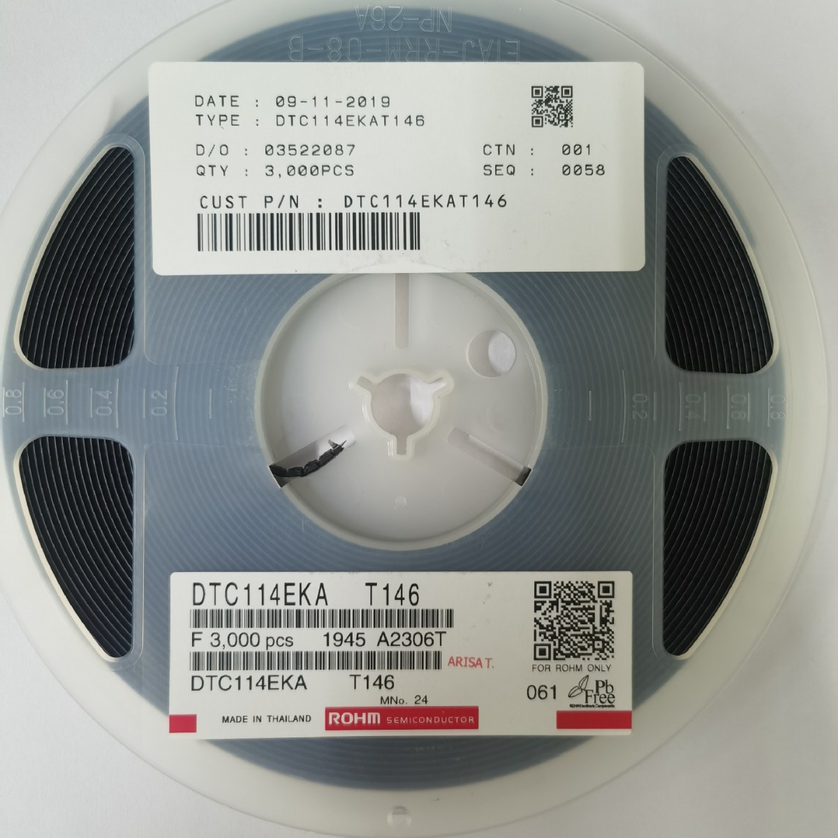 DTC114EKAT146 SOT-23 丝印24 ROHM罗姆 贴片双极晶体管