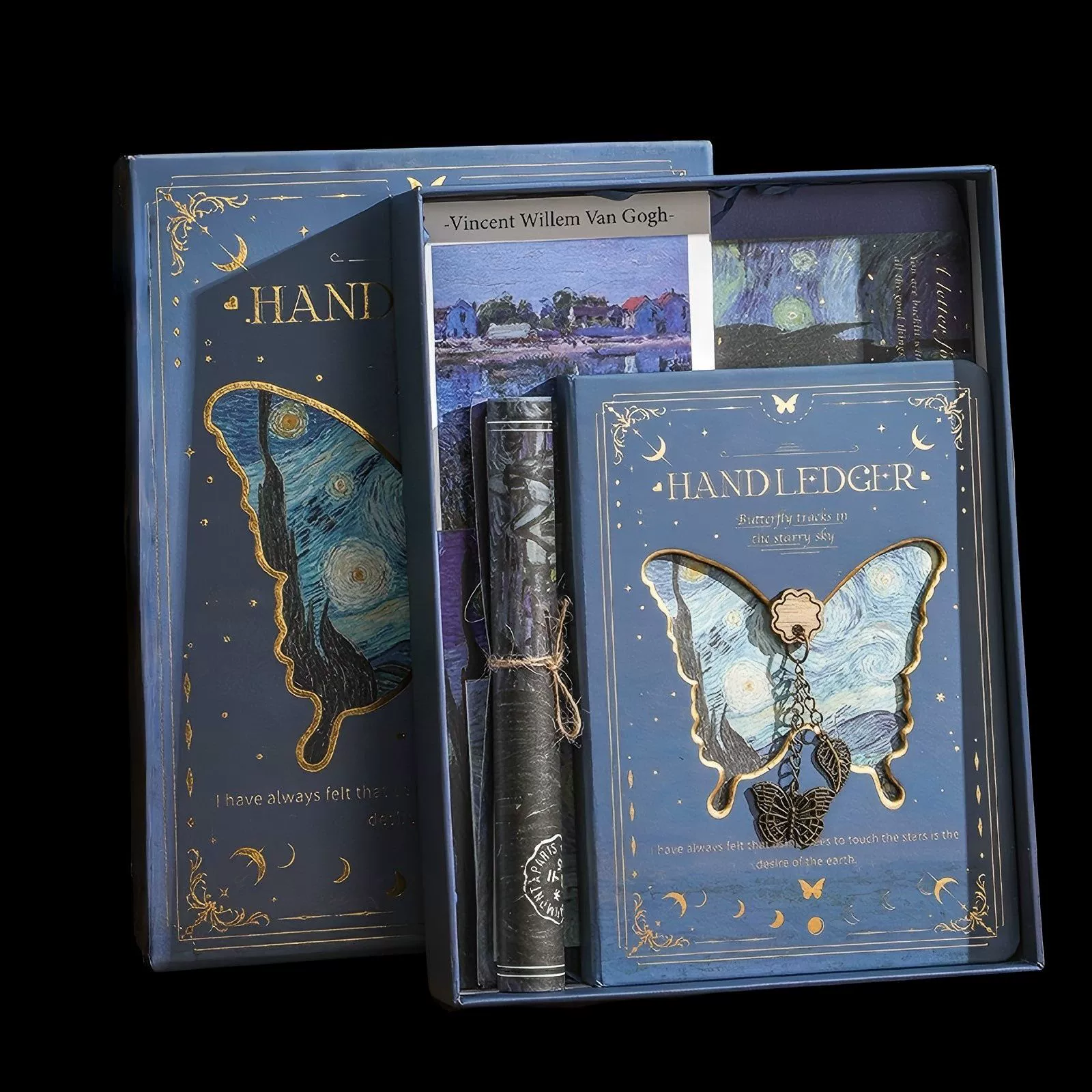 Подарочная коробка, набор, ретро ноутбук с бабочкой, книга для учащихся начальной школы, 2025 год, подарок на день рождения